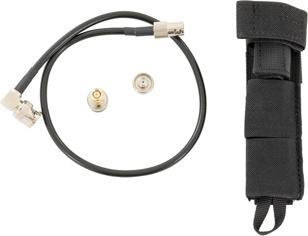 Tactical Antenna Relocation Kit Enhanced Signal & Mobility Chest Rig & Backpack Compatible Durable, Lightweight & Weather-Resistant Ideal for Military, Outdoor Use (Black, 19" Cable)