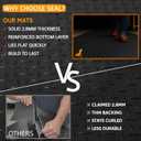 SEAL 4 x 8 FT Premium Garage Floor Mat, Solid 2.8mm Thick Lay-Flat Black Commercial Grade Heavy Duty Parking Mat for Garage Floor, Golf Cart, Water/Stain Resistant Runner (Embossed Diamond Plate)
