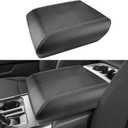 INTGET Center Console Cover for 2025 2026 Ford F150 Accessories Interior 2021 2022 2023 2024 Car Middle Arm Rest Armrest Lid Seat Cover Protector Elbow Cushion Pad (Carbon Fiber Texture, 2021-2026)