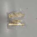 3 Inch Solid Brass Surface Bolt, 2 Sets Slide Surface Door Bolt, Heavy Duty Door Slide Bolt for Flush or Recessed Doors and Gates (Brushed Gold)