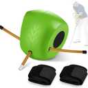 Upgraded Golf Training Aid with Dual Velcro Straps Golf Swing Trainer for Posture Correction, Arm Structure & Swing Mechanics, Portable Golf Practice Equipment