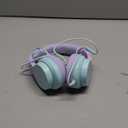 Candy Bila Kids Headphones, Wired Headphones for Kids Over Ear with Microphone, 85/94dB Volume Limiter Headphone for Girls Boys, Foldable Headphone for Learning & Entertainment,Gradient Purple