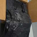 Fuxury 1000 Count Black Plastic Grocery Bags 11.5" x 6.5" x 21", T-shirt, Trash, Take Out, Restaurants,To Go, Retail Shopping Bags in Bulk for Small Business (Made in USA)