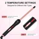 Professional 1/2 Inch Curling Iron, Tiny Curling Wand for Short & Long Hair, Ceramic Small Curling Iron Wand with 2 Temperature, Include Heat Protective Glove, Holiday Birthday Gifts for Women Girl