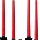 14 Pack Red Taper Candles - Taper Candles 12 Inch Dripless, Smokeless & Unscented - 10 Hours Long Burning - Hand Poured Tall Candlesticks - Ideal for Weddings, Dinner Parties, and Home Decor