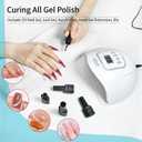 JODSONE U V LED Nail Lamp, Nail Dryer for Gel Polish, Led Light with Automatic Sensor & 4 Timers (Milky White)