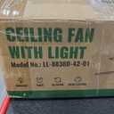 Fanbliss Ceiling Fans with Lights and Remote Control for Bedroom, 42 Inch Black Small Modern Ceiling Fan with Quiet Reversible DC Motor, 3CCT, Dimmable, LED for Living Room, Patio, Indoor and Outdoor | with Remote Control, with Quiet Reversible DC Motor, LED, Dimmable, Indoor and Outdoor, for Bedroom, for Living Room, for Patio