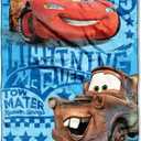 Disney-Pixar's Cars 2, "Buddy Racers" Micro Raschel Throw Blanket, 46" x 60", Multi Color