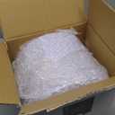 U-QE 100 Pieces White Plastic Plates - 9 Inch White Disposable Plates - Washable & Reusable - Premium Hard Plates - Party Supplies for Party, Celebrations, Travel, Wedding, Party and Events