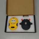 PREXISO Multi Surface Laser Level LED Light Vial, 30Ft Horizontal & Vertical Line Laser with Wall Mount Base, 2 Pins, 10 Sticker, 2 AA Batteries for Hanging Frames & Picture, Construction Wall Writing