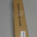 Black Shower Curtain Rod 31 to 104 Inch,1 Inch Diameter Adjustable Spring Tension Curtain Rod No Drilling Stainless Steel Telescoping Rod,No Rust