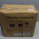 1 Gallon Glass Drink Dispensers For PartiesLemonade Beverage Dispenser With Stand And Spigot For BBQ, Picnic, Party,Laundry Detergent Dispenser
