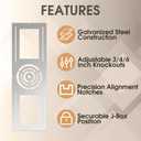 24 Pack New Construction Mounting Plate for 3/4/6" LED Light