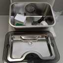 Large Dog Water Fountain Stainless Steel, 12L Pet Drinking Dispenser with Visual Window, Extra Big Cat Fountains Bowl with Filters, Widely Drinking Area,Ultra-Quiet Pump