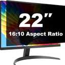 22 Inch Computer Privacy Screen Shield for 16:10 Widescreen Desktop Monitor - Anti-Glare Blue Light Privacy Filter and Anti Spy Screen Protector Film