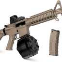 Gel Toy 280+ FPS,Automatic 100+ Ft Range Full Size Gel Toys 1500+ Capacity Drum, Outdoor Games for Ages 14 Years Old and up and Adults Halloween Christmas,Sandy