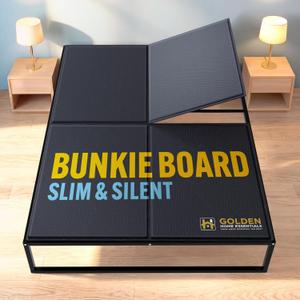 Heavy Duty Bunkie Board Full Size 54'' x 75'', Anti-Slip Bed Slat