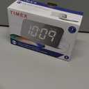 Timex Alarm Clock with Large Display and 5W USB Charging Port, Digital Alarm Clock for Bedroom Includes 100-240V Universal Power Adapter (T1120B-Black)