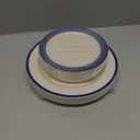 Blue Plastic Plates,Blue Disposable Plates Include 10.25inch Dinner Plates & 7.5 inch Dessert/Salad Plates for Graduation/Wedding/Birthday Holiday Party Decorations