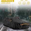 Car Cover Waterproof All Weather Custom Fit for Ford Mustang 1994-2025, 420D Oxford Full Outdoor Automtive Heavy Duty Covers Windproof Snowproof Dustproof UV Hail Protection Accessories