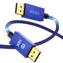 BIFALE VESA Certified 10FT DisplayPort Cable 2.1, 16K DisplayPort Cable 2.0 Supports HDR, DSC 1.2a, 80Gbps,16K@60Hz, 8K@120Hz, 4K@240Hz / 165Hz / 144Hz, 2K@360Hz for FreeSync G-Sync Gaming Monitor