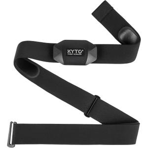 KYTO Heart Rate Monitor Chest Strap, ANT+/ Bluetooth, Compatible with iOS/Android APPs Cycling/Yoga/Basketball/Running (2809B)