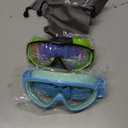 Vvinca Kids Goggles with Comfort Fabric Strap, Kids Swim Goggles Wide View Anti-Fog/UV No Leaking Swimming Goggles for 3-14