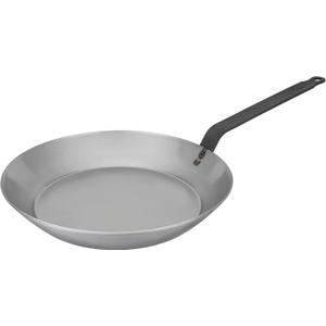 Matfer Bourgeat Black Carbon Steel Frying Pan, 11" (11-Inch, Steel Gray)