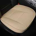 Car Seat Covers, Super Soft Comfort Front Car Seat Protectors, Breathable PU Leather Waterproof Car Seat Cushions, 20.8 x 20.8 Inches (2 Pieces-Beige)