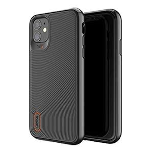 Gear4 Battersea Hardback Case with Advanced Impact Protection [ Protected by D3O ] with Reinforced Back Protection, Slim Design - Made for iPhone 12, iPhone 12 Pro - Black