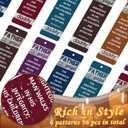 Dispowreath 96 Pcs Father's Day Christian Bookmarks Bulk Bible Verse Religious Bookmarks Inspirational Scripture Christian Gifts for Reading Lover Church Reward, 6 Styles