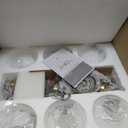 VONLUCE 6-Light Sputnik Chandelier, Frosted Glass Ceiling Light Fixture