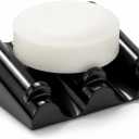 DOXOLOGY Black Marble Soap Dish Bathroom Organizer - Resin Soap Dish with Rectangular Design 3.7" L x 2.8" W - Self Draining Soap Dishes Keeps Countertop Neat - Marble Look Soap Tray for Sink