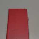 for Amazon New Kindle Fire HD 8 HD8 Smart Cover(2016 Release,6th) (2017 Release, 7th) (2018 Release,8th) Ultra Slim Folio Stand Sleep/Wake Up Leather Case +1x Clear Screen Protector (Li-Red)