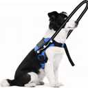 Blind Dog Harness with Protective Halo Ring, Adjustable Protective Collar and Navigation Aid for Visually Impaired Dogs, Safe Mobility Support Tool(6-8In)