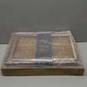 Set of 2 Acacia Wood Serving Tray with Handles,Decorative Trays Platter,Breakfast Tray in Bed,Food Drinks Tray for Eating,Working,Storing(Brown)