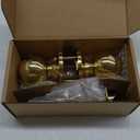 Design House 782912 Ball Passage Hall and Closet Door Knob, Polished Brass  