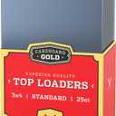 8 x Cardboard Gold - 35pt Top Loaders for Cards - 25 Count - Premium 3x4 Inch Trading Card Toploaders - Protect Your Baseball and Sports Cards with These Crystal Clear Hard Plastic Sleeves Protectors