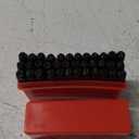 Oudtinx Number and Letter Stamp Set (36 Piece Punch Set/A-Z & 0-9) Hardened Steel for Metal Wood, Leather- 1/8" (3mm)