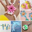 Simetufy 4200Pcs Pony Beads, 24 Colors Kandi Beads Bulk for Bracelets Making Hair Braiding Kandi Friendship Bracelet Craft DIY Jewelry Making Christmas Gifts (Boxed)