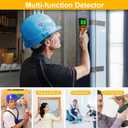Stud Finder Wall Scanner - 5 in 1 Stud Finder Tool w/Smart Chip and HD LCD Display, Stud Detector Beam Finders for the Center and Edge of Wood AC Wire Metal Studs Joist Pipe (Orange Juice)