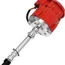 A-Team Performance - Marine HEI Electronic Distributor 65K Coil - Compatible with 350 454 V8 Mercruiser OMC 5.0 5.7 7.4 (Red Super Cap)