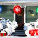 3 Pcs 24 Inch Giant Inflatable Christmas Balls,Large Outdoor Inflatable Christmas Balls for Yards, Lawns, Porches, Gardens, Front Doors or Windows Christmas Decorated