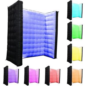 7ft x 11ft  Inflatable Photo Booth Inflatable LED Photo Booth Wall with Air Blower,360 Photo Booth Enclosure, Photo Booth Backdrop for Wedding Event