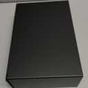 VOLDRA Toilet Paper Holder with Shelf Black Wipes Dispenser for Bathroom Stainless Steel Toilet Paper Holder with Storage Drawer Adhesive Wall Mount Small Bathroom Shelf