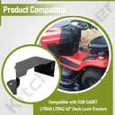KitchenKipper 783-04327B-0637 Black Belt Cover Compatible with CUB Cadet/MTD/Troy-Bilt Bronco, Pony, Range Rider, Fits LT1040 LT1042 42" Deck Lawn Tractors