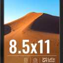 LaVie Home 8.5x11 Picture Frame for Wall Display, 8.5x11 Black Picture Frame with HD Plexiglas, 8.5 x 11 Diploma Frame 1 Pack, Display Frame for Vertical or Horizontal, Classic Collection