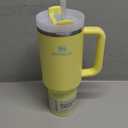 STANLEY Quencher H2.0 Tumbler with Handle and Straw 40 oz | Flowstate 3-Position Lid | Cup Holder Compatible for Travel | Insulated Stainless Steel Cup | BPA-Free | Pomelo