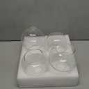 4 Pack Fixture Replacement Globe Shade 6 Inch Diameter E26 Base 1-5/8 Inch Fitter Round Glass Globe Lampshade Cover for Pendant Wall Sconce Chandelier Vanity Light(Clear)