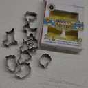 Fox Run Mini Animal Cookie cutters, 0.75 x 1.5 x 1 inches, Metallic